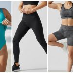 Collage de vêtements en spandex illustrant leur élasticité et confort.