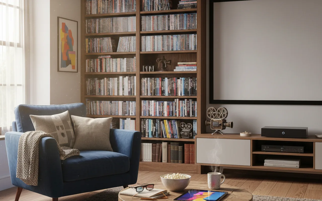 Illustration réaliste sur Movie buff : reconnaître et nourrir une vraie passion cinéma