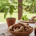 Illustration réaliste sur Tamarin : goût, usages et conseils pour l’utiliser en cuisine et au jardin